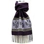 Calzeat of Scotland Celtic Alba Thistle Purple Jacquard Scarf