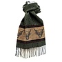 Calzeat of Scotland Celtic Alba Highland Cow Loden Jacquard Scarf