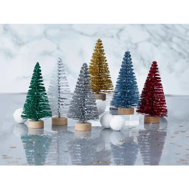 Green Pine Trees Christmas Crackers (Box of 6)