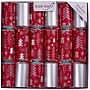 White & Silver Tree Christmas Crackers (Box of 6)