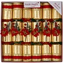 Poinsettia Party Christmas Crackers (Box of 6)