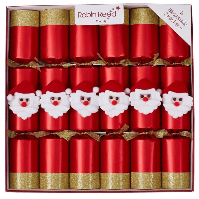 Jolly Santa Christmas Crackers (Box of 6)