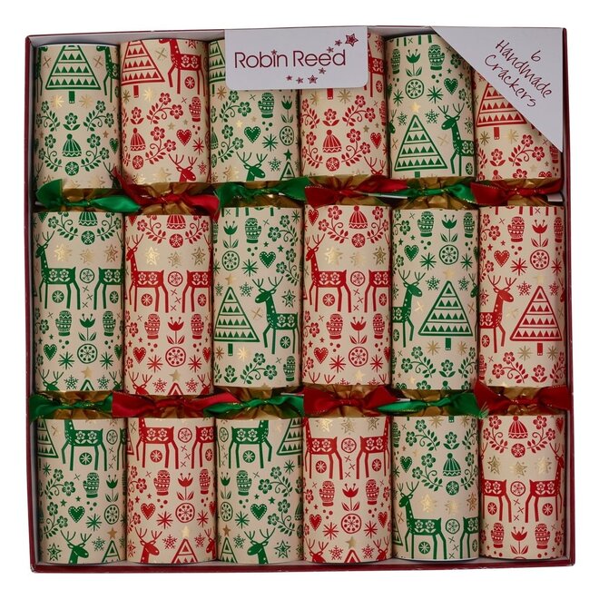 Festive Folklore Christmas Crackers (Box of 6)