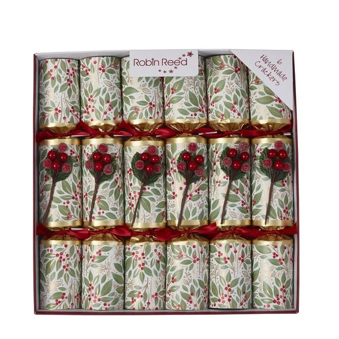 Winter Berry Christmas Crackers (Box of 6)