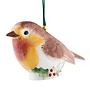 Classic Robin with Holly Ornament