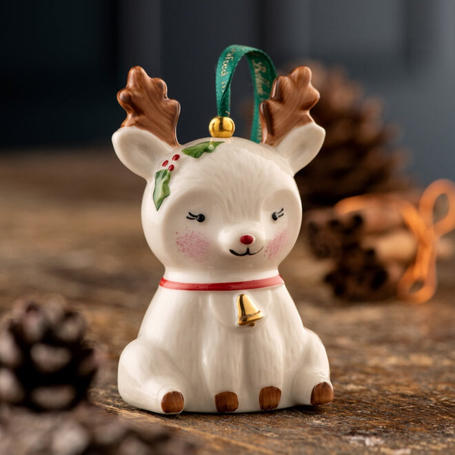 Belleek Classic Reindeer Hanging Ornament