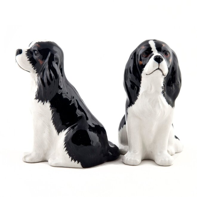 Cavalier King Charles Spaniel Tricolor Salt & Pepper Shakers