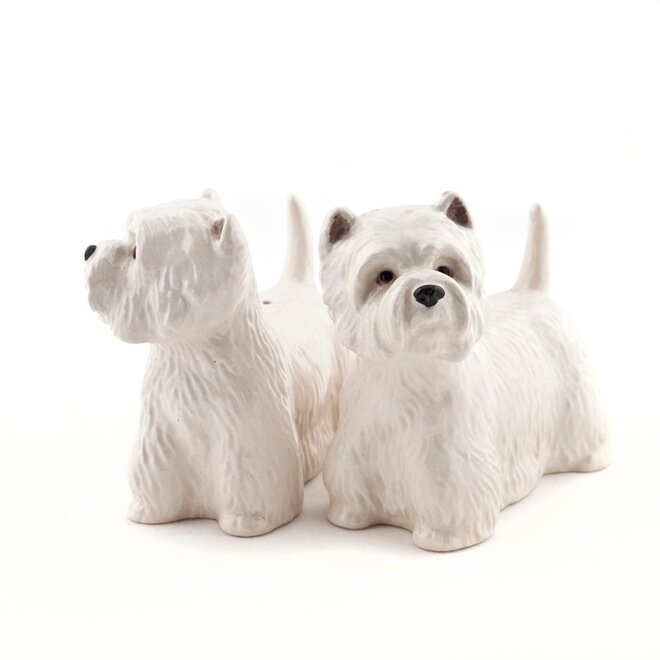 Quail Westie Salt & Pepper Shakers