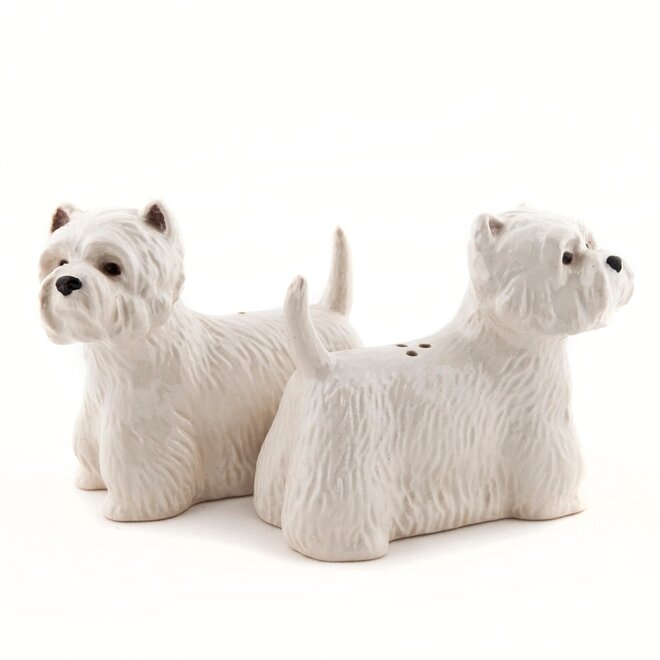 Quail Westie Salt & Pepper Shakers