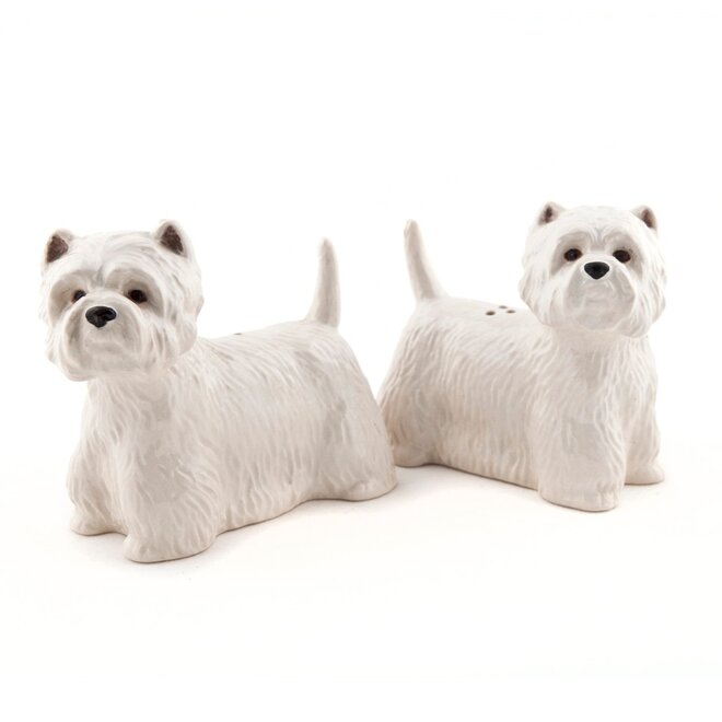 Quail Westie Salt & Pepper Shakers