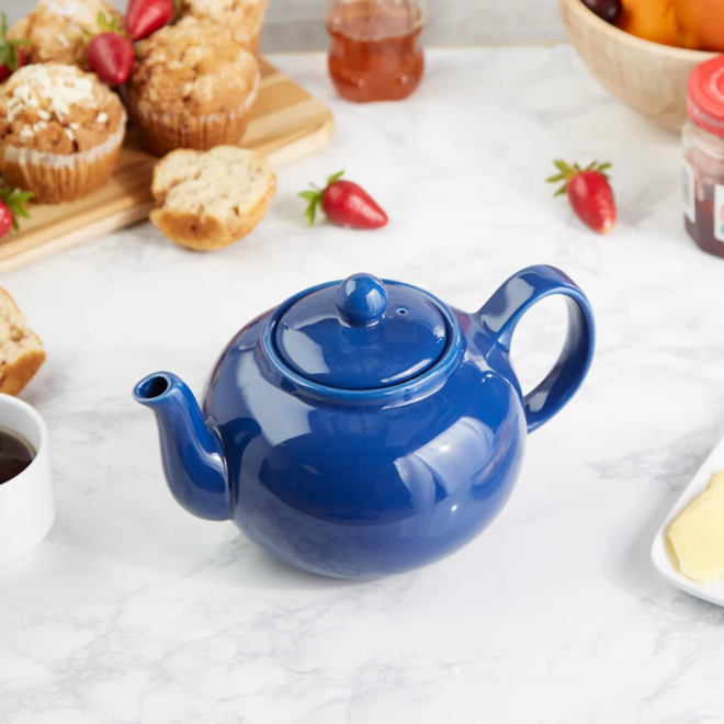 Light Blue Stoneware Teapot