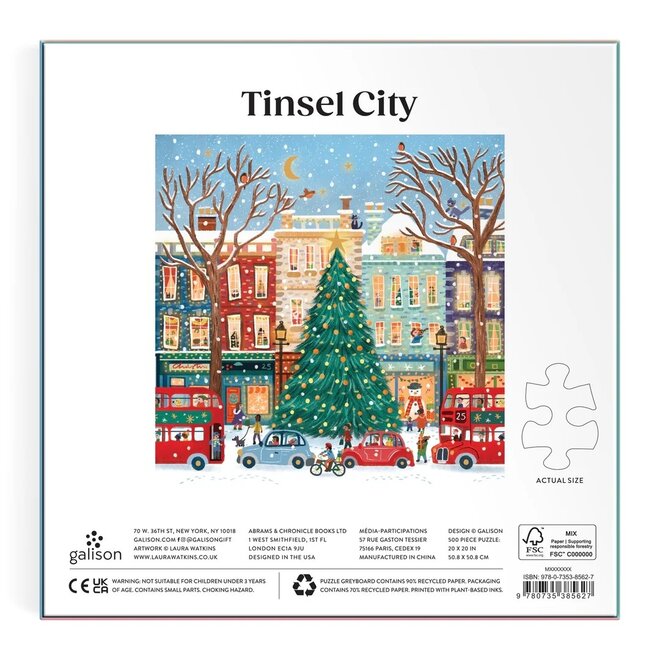 Tinsel City 500-Piece Puzzle