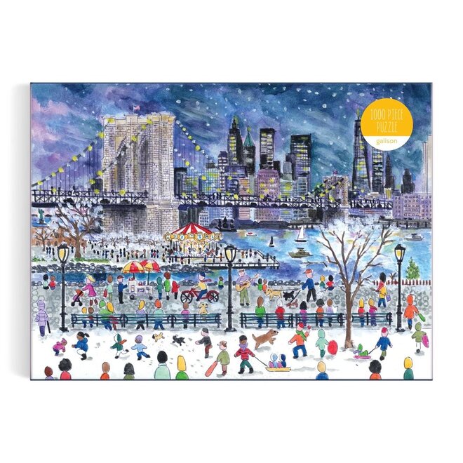 Michael Storrings Snowfall Over New York City 1000-Piece Puzzle