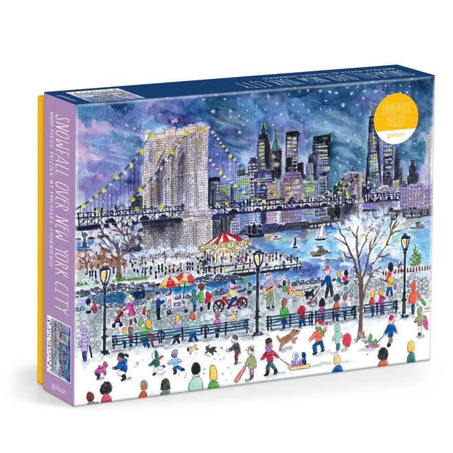 Michael Storrings Snowfall Over New York City 1000-Piece Puzzle