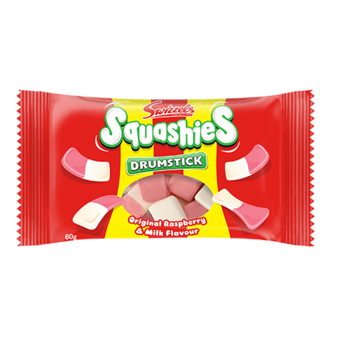 Swizzels Raspberry & Milk Squashies 60g
