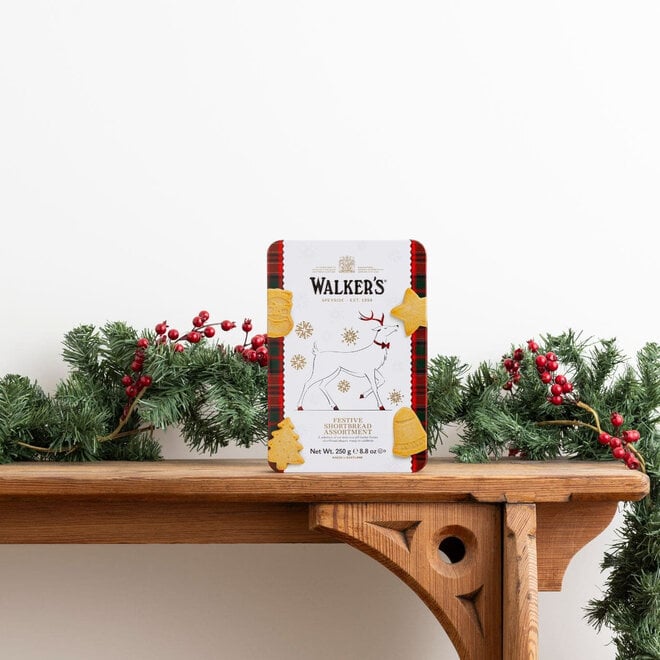 Walkers Festive Shapes Reindeer Tin