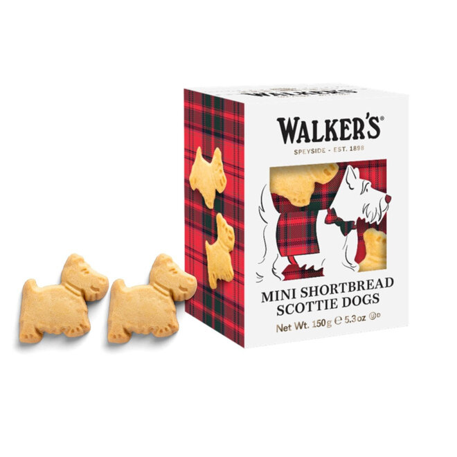 Walkers Festive Mini Scottie Dog Shortbread Box 150g