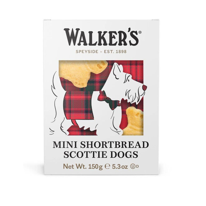 Walkers Festive Mini Scottie Dog Shortbread Box 150g