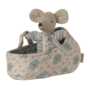 Baby Mouse in Carry Cot - Blue