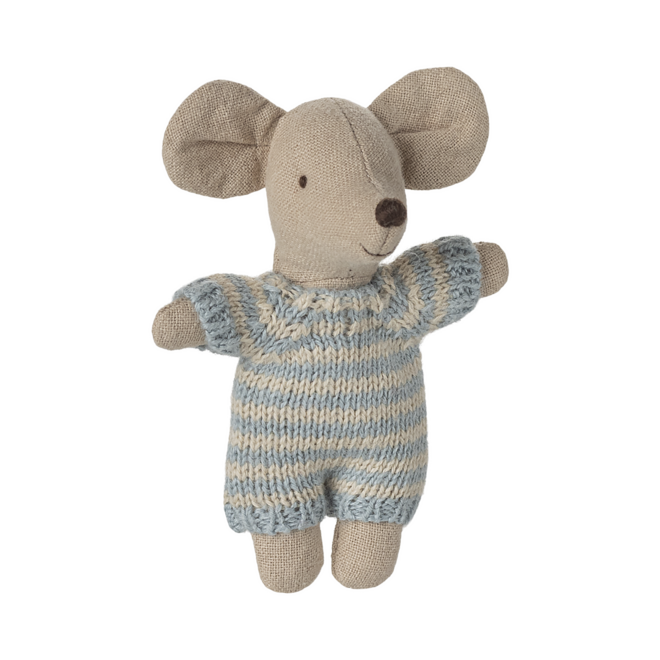Baby Mouse in Carry Cot - Blue