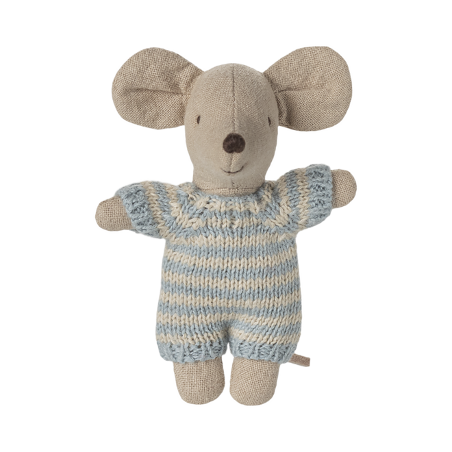 Baby Mouse in Carry Cot - Blue