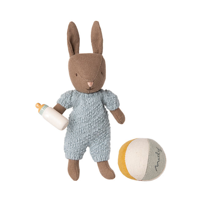 Rabbit Set, Micro - Brown - Blue