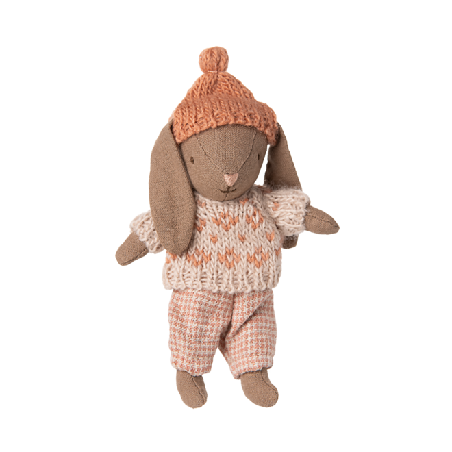 Winter Bunny, Micro - Brown - Rose