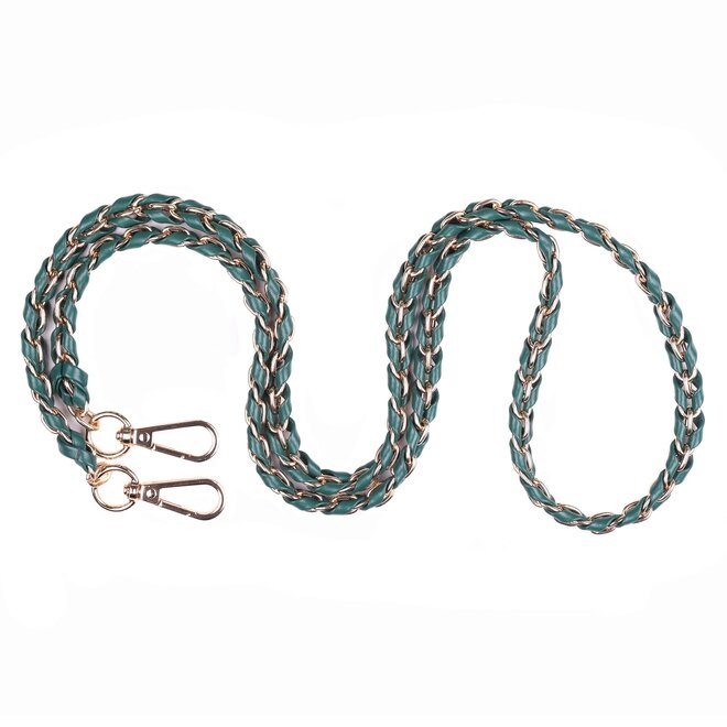 Strap Gold Chain Madeira Green Weave
