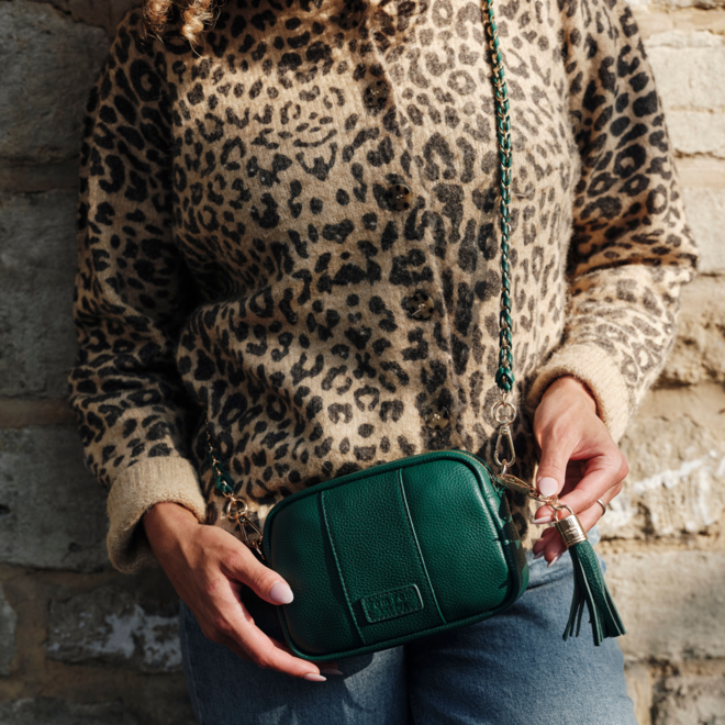 Strap Gold Chain Madeira Green Weave