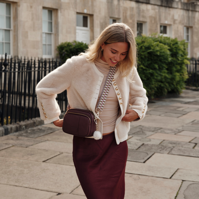 Strap Burgundy Twill