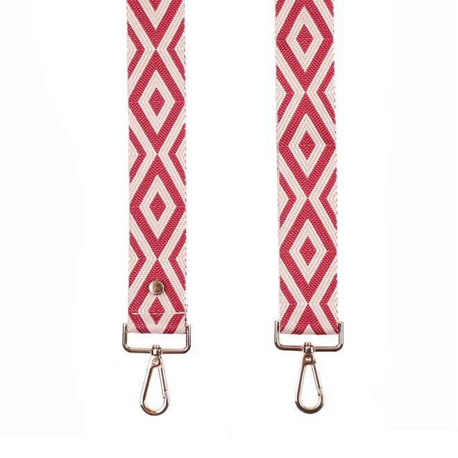 Burgundy & Stone Diamond Strap