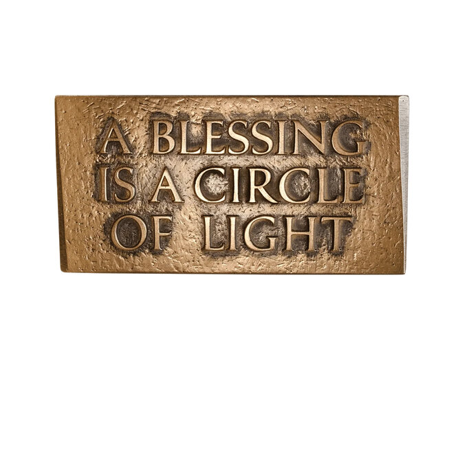 A Blessing is a Circle of Light Plaque