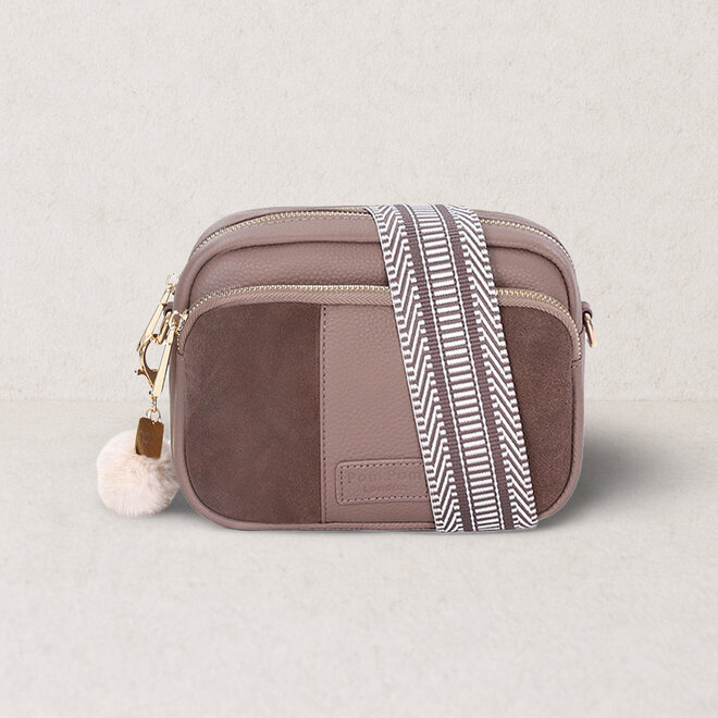 Mocha Suede & Leather Original Bag