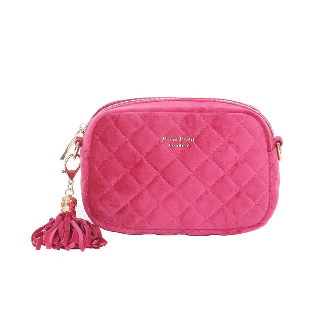 Pink Quilted Velvet City MINI Bag
