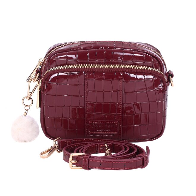 Claret Patent Croc Original Bag