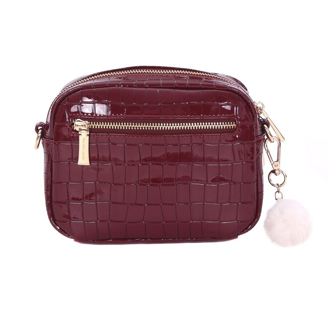Claret Patent Croc Original Bag