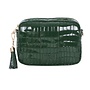 Clover Green Patent Croc City Bag