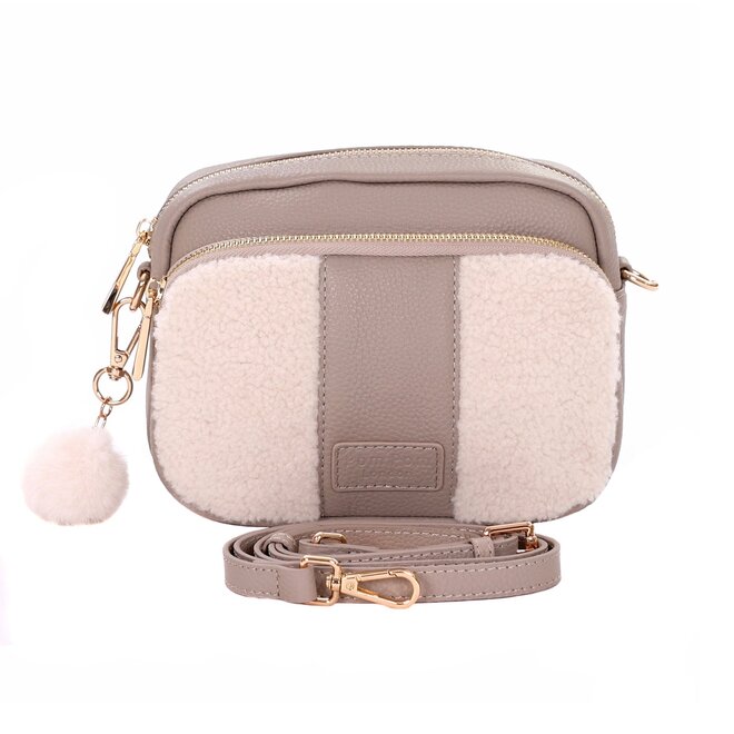 Stone Leather & Faux Fleece Original Bag
