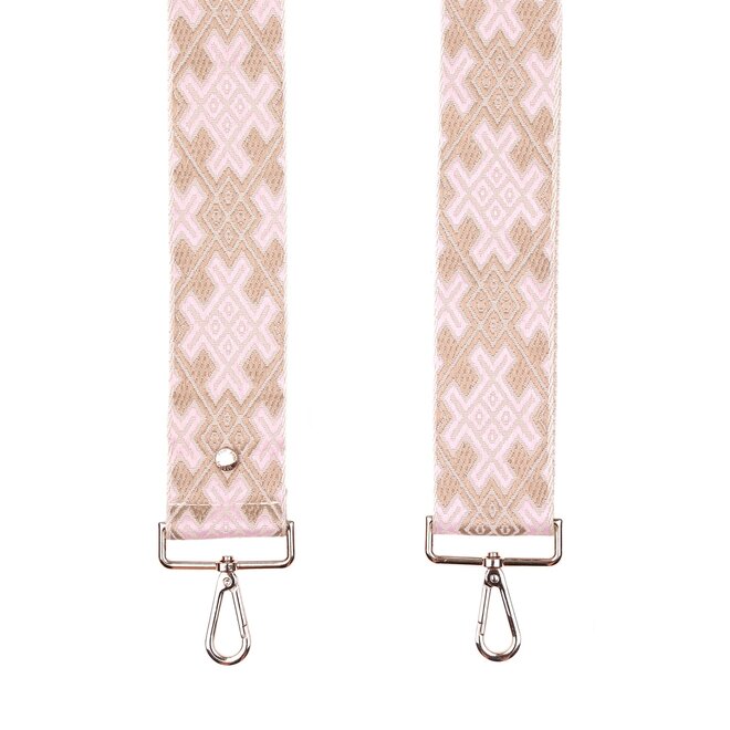 Pink Cross Stitch Strap