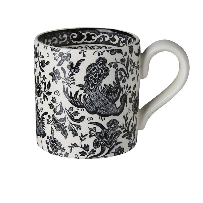 Black Regal Peacock Half Pint Mug