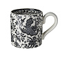 Black Regal Peacock Half Pint Mug