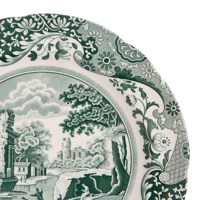 Green Italian Dinner Plate 10.5