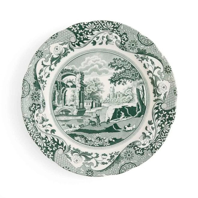 Green Italian Dinner Plate