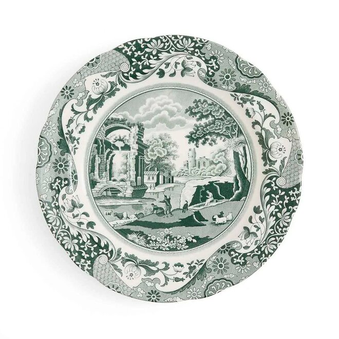 Green Italian Dinner Plate 10.5