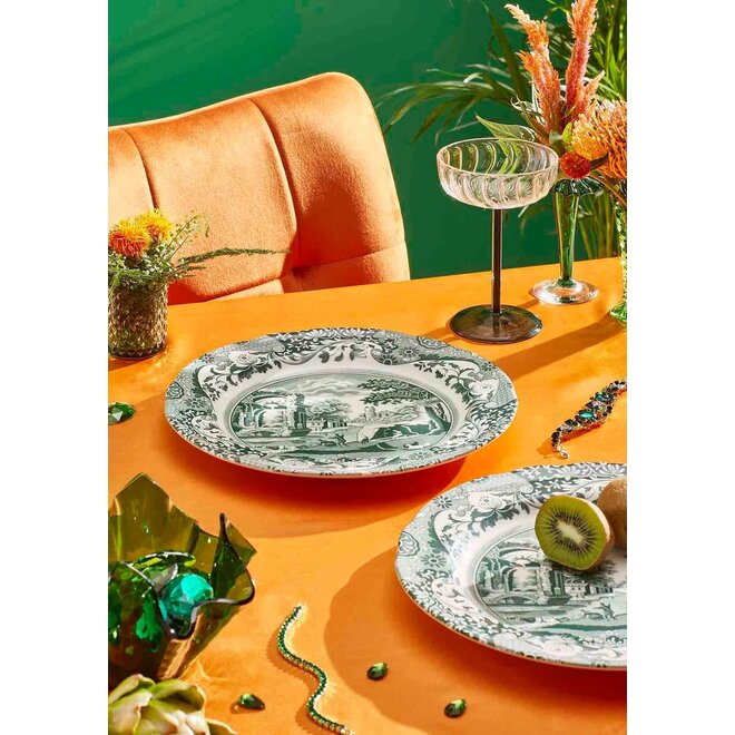 Green Italian Dinner Plate 10.5