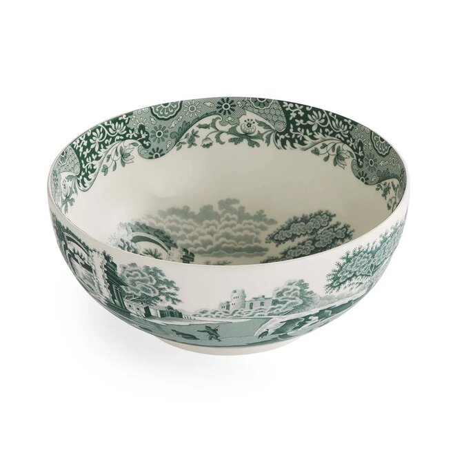 Green Italian Deep Round Bowl