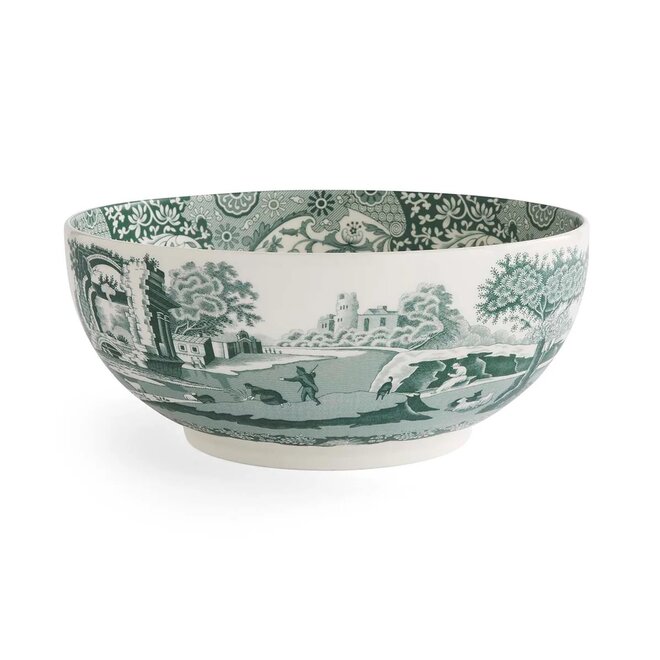 Green Italian Deep Round Bowl