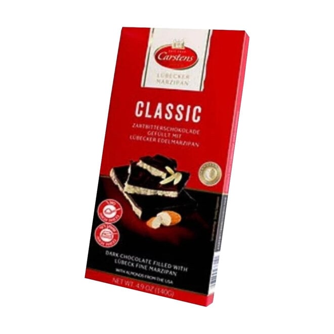 Carstens Dark Chocolate Marzipan Tablet