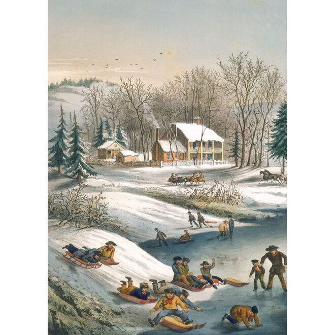 American Winter Scenes Morning Boxed Christmas Cards