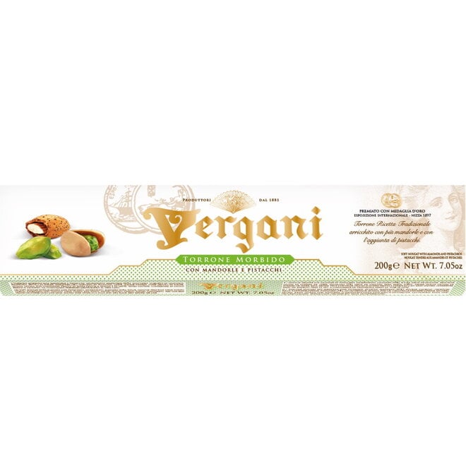 Vergani Soft Nougat with Almonds Bar